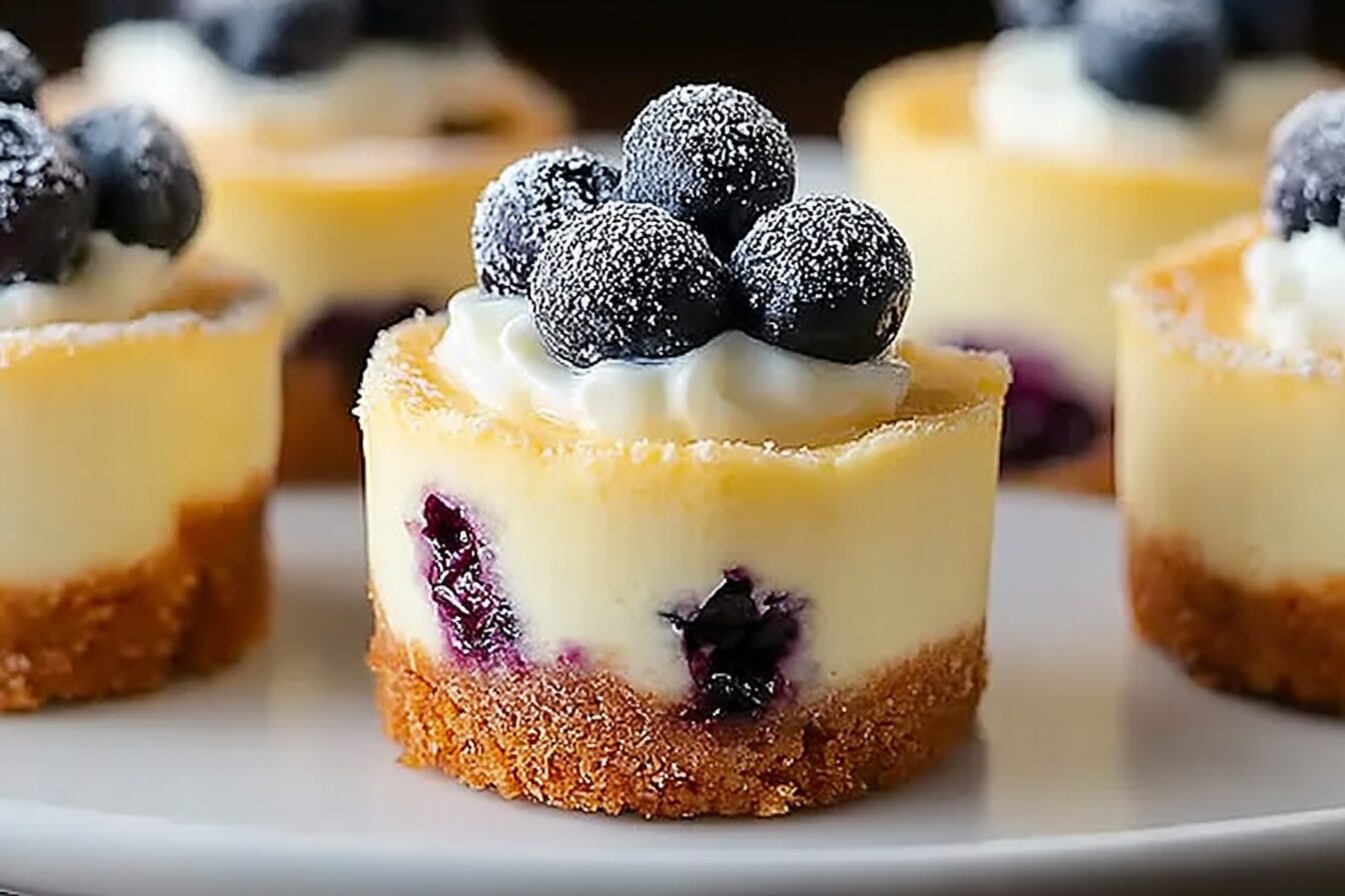 Lemon Blueberry Cheesecakes