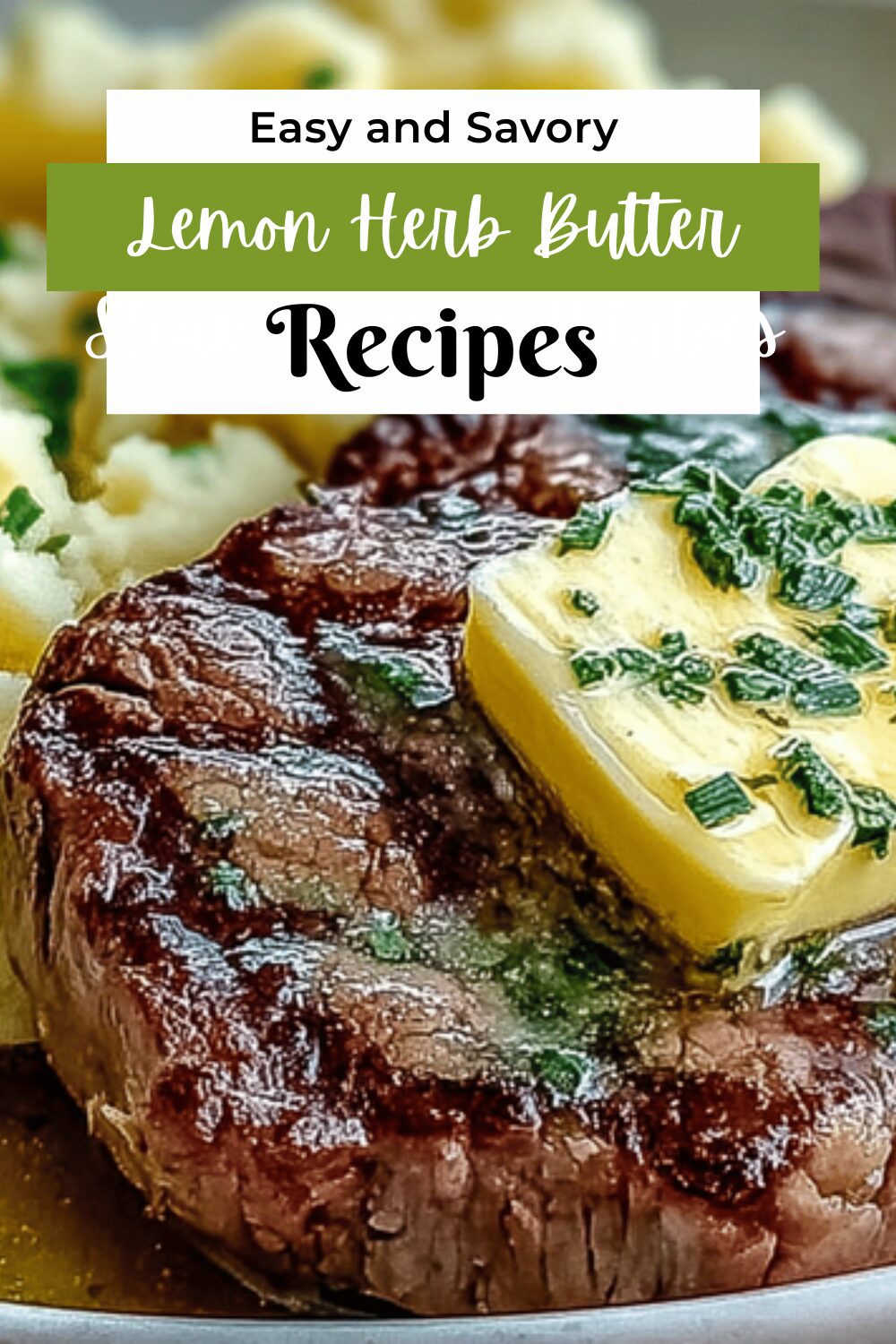 Lemon Herb Butter Steak Mashed Potatoes
