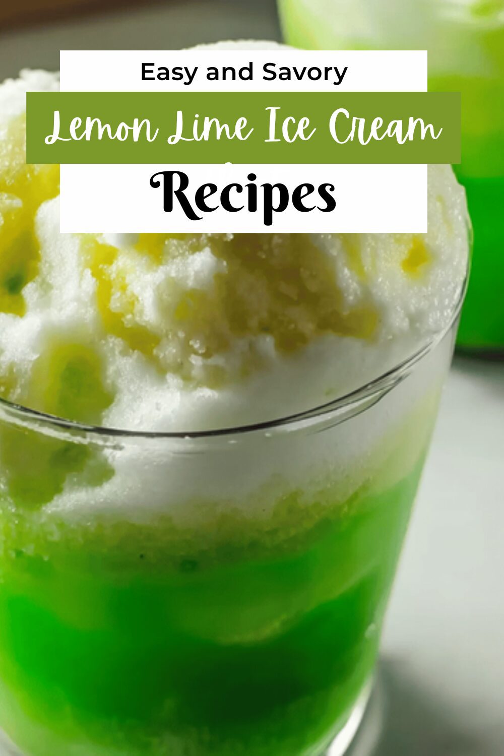 Lemon Lime Ice Cream Float