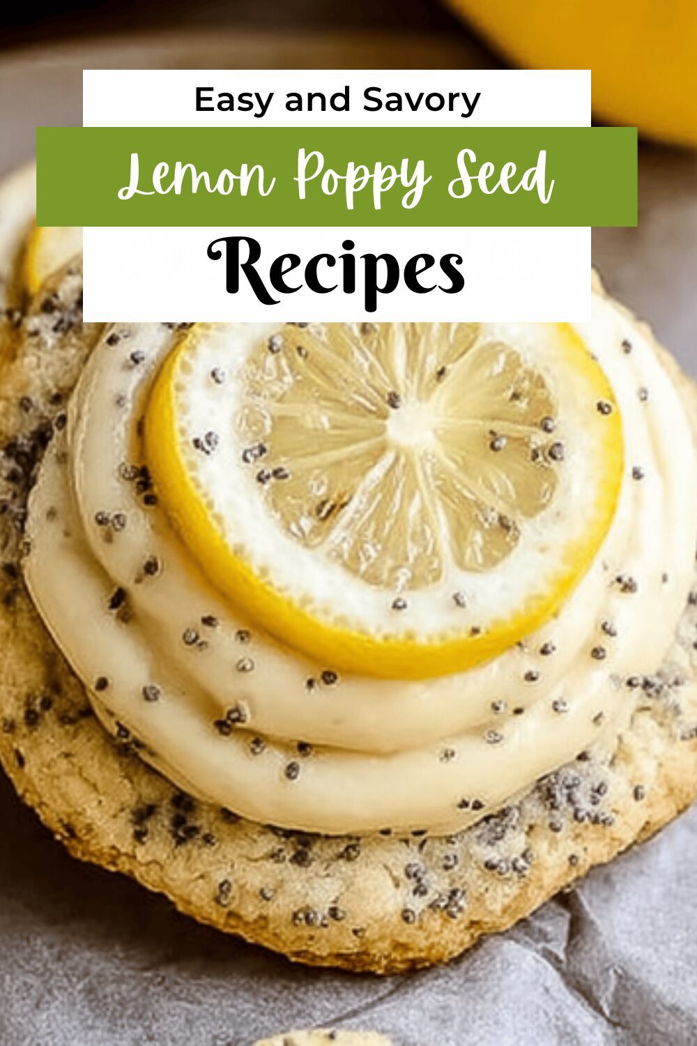Lemon Poppy Seed Cheesecake Cookies