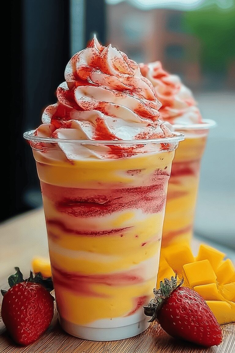 Mango Strawberry Sunrise Frappuccino 21.Png
