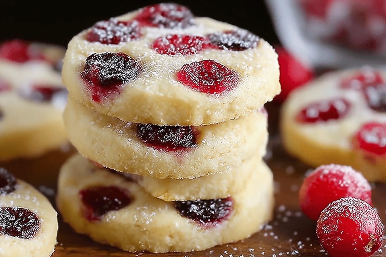 Maraschino Cherry Shortbread