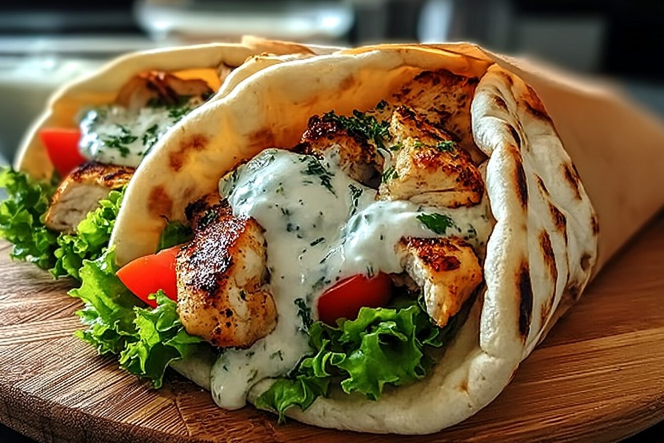 Greek Chicken Gyros With Creamy Tzatziki Sauce Recipe 6 Mediterranean Chicken Gyros