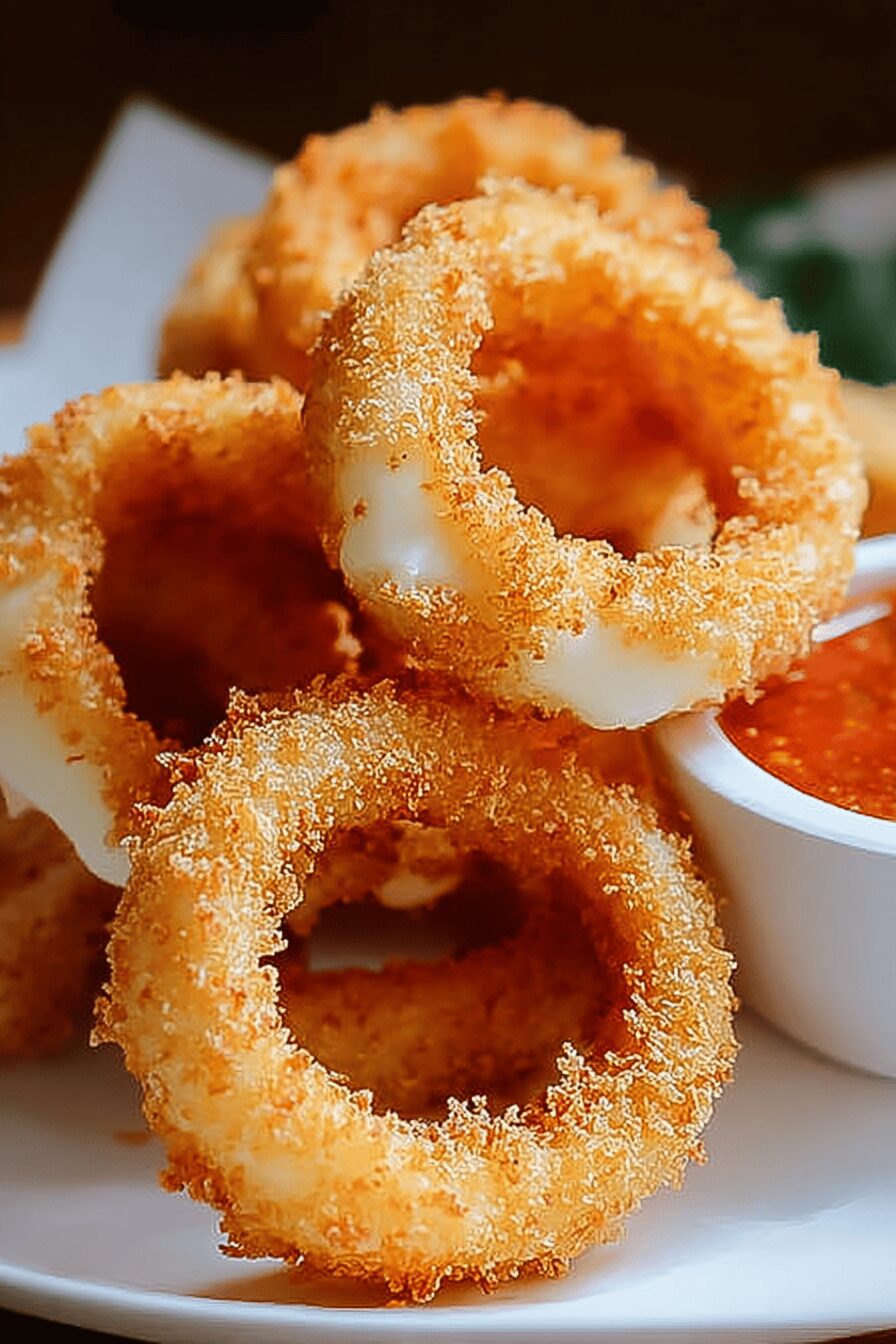 Mozzarella Stick Onion Rings