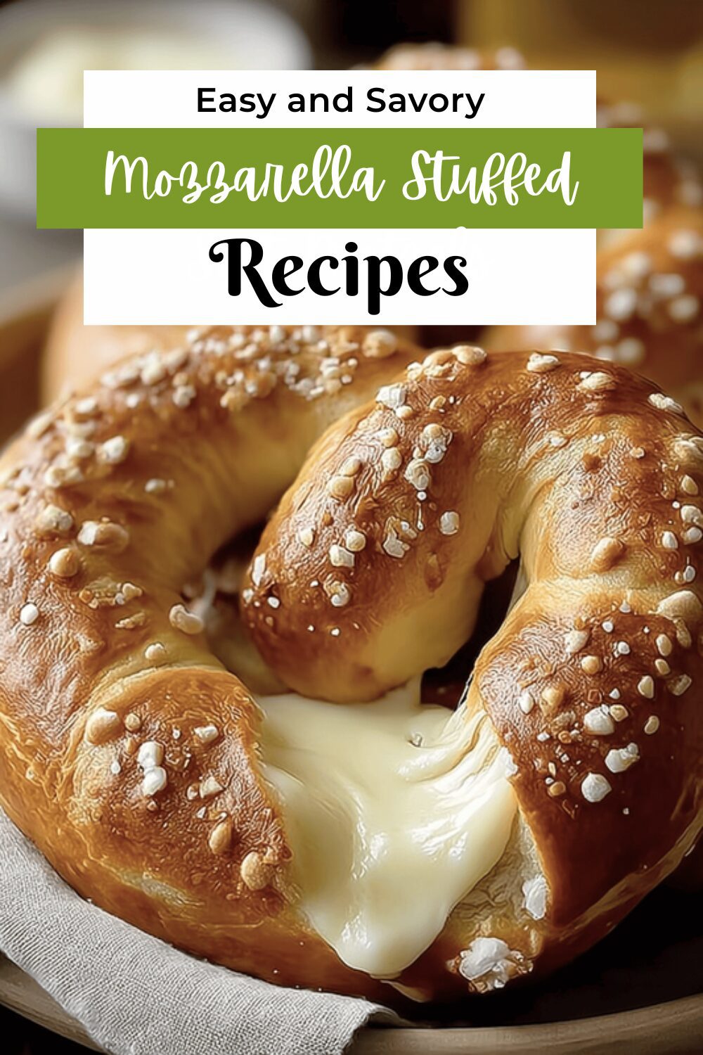 Mozzarella Stuffed Soft Pretzels