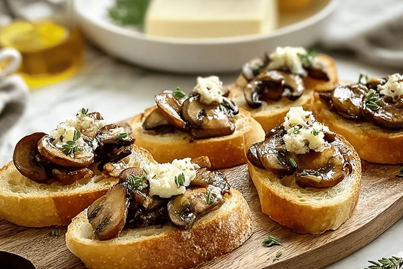 Mushroom Crostini