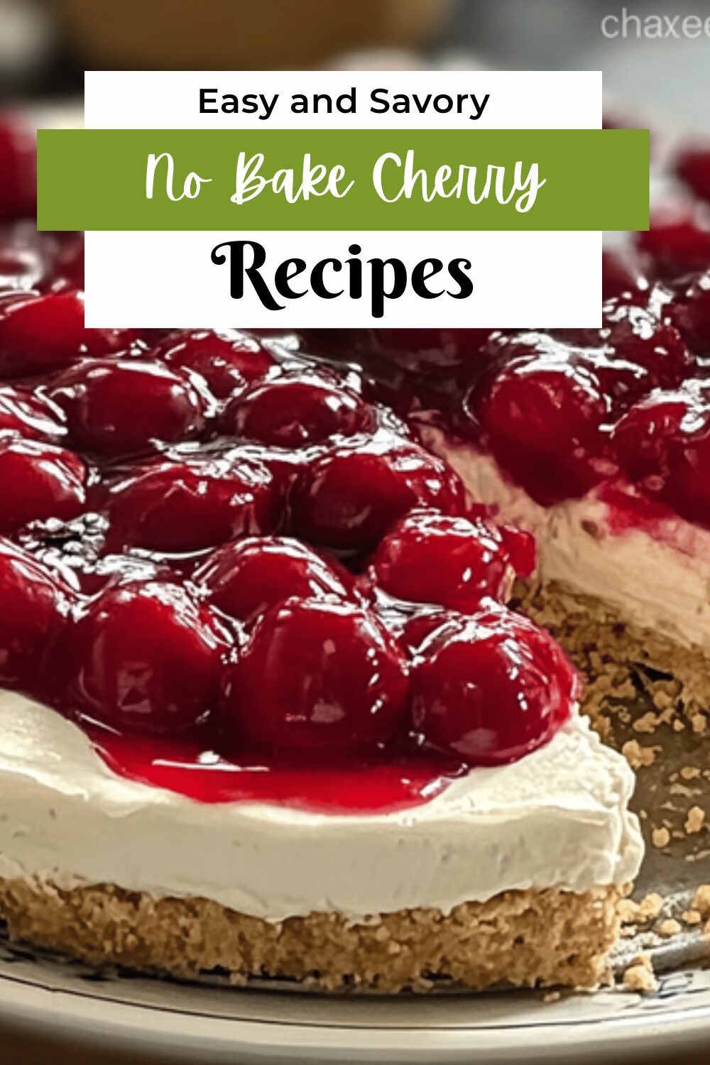 No Bake Cherry Cheesecake