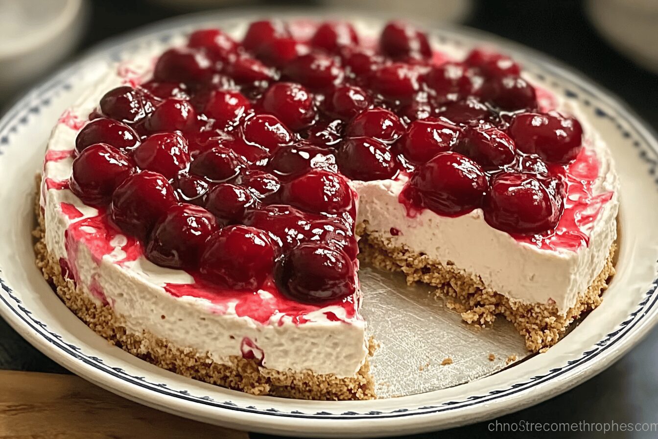 No Bake Cherry Cheesecake