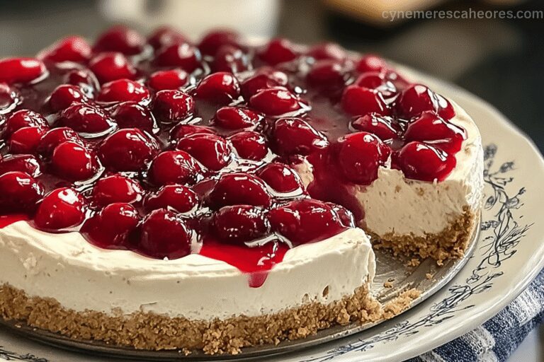 No Bake Cherry Cheesecake 75.Png