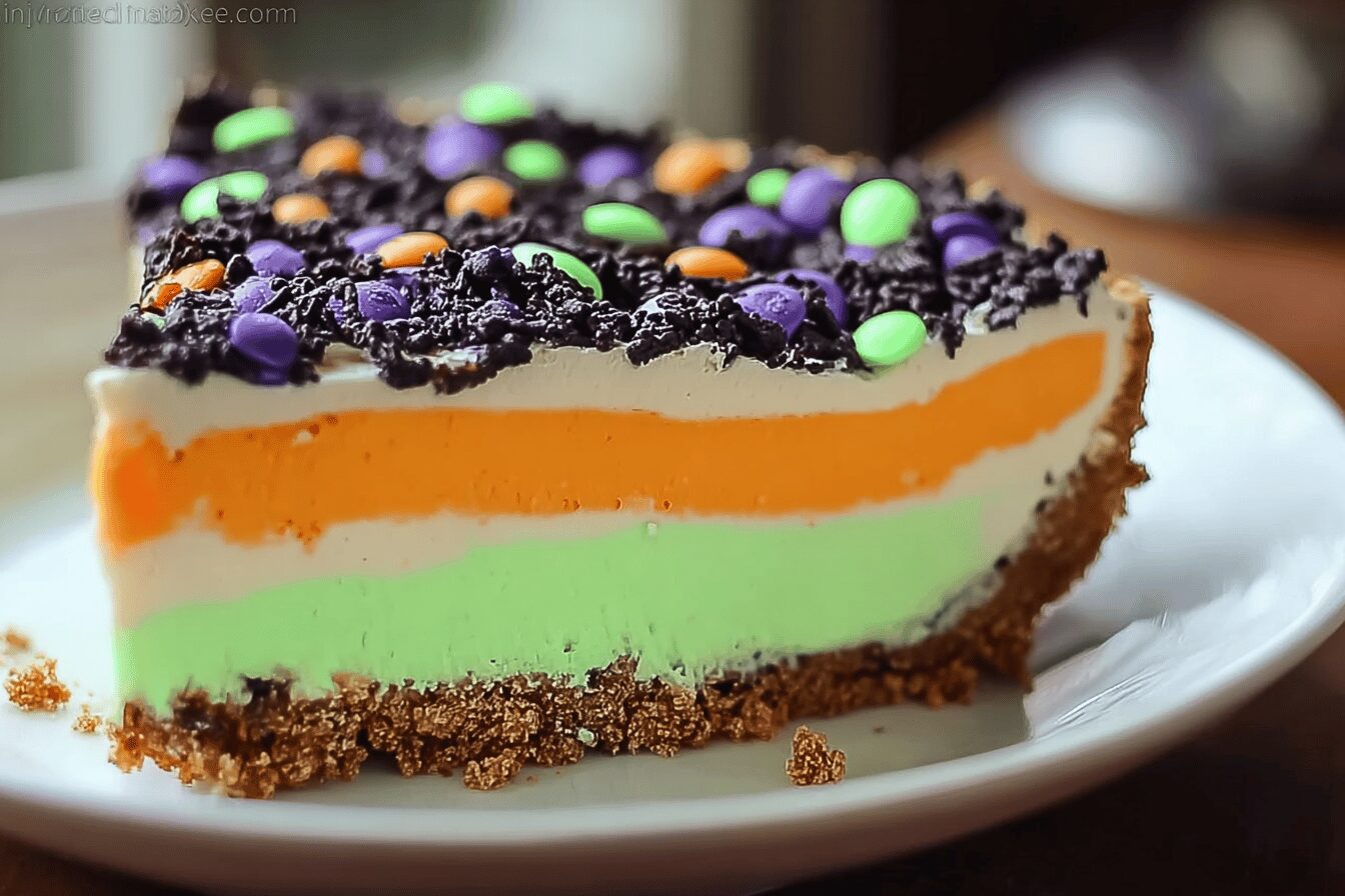 No Bake Halloween Cheesecake