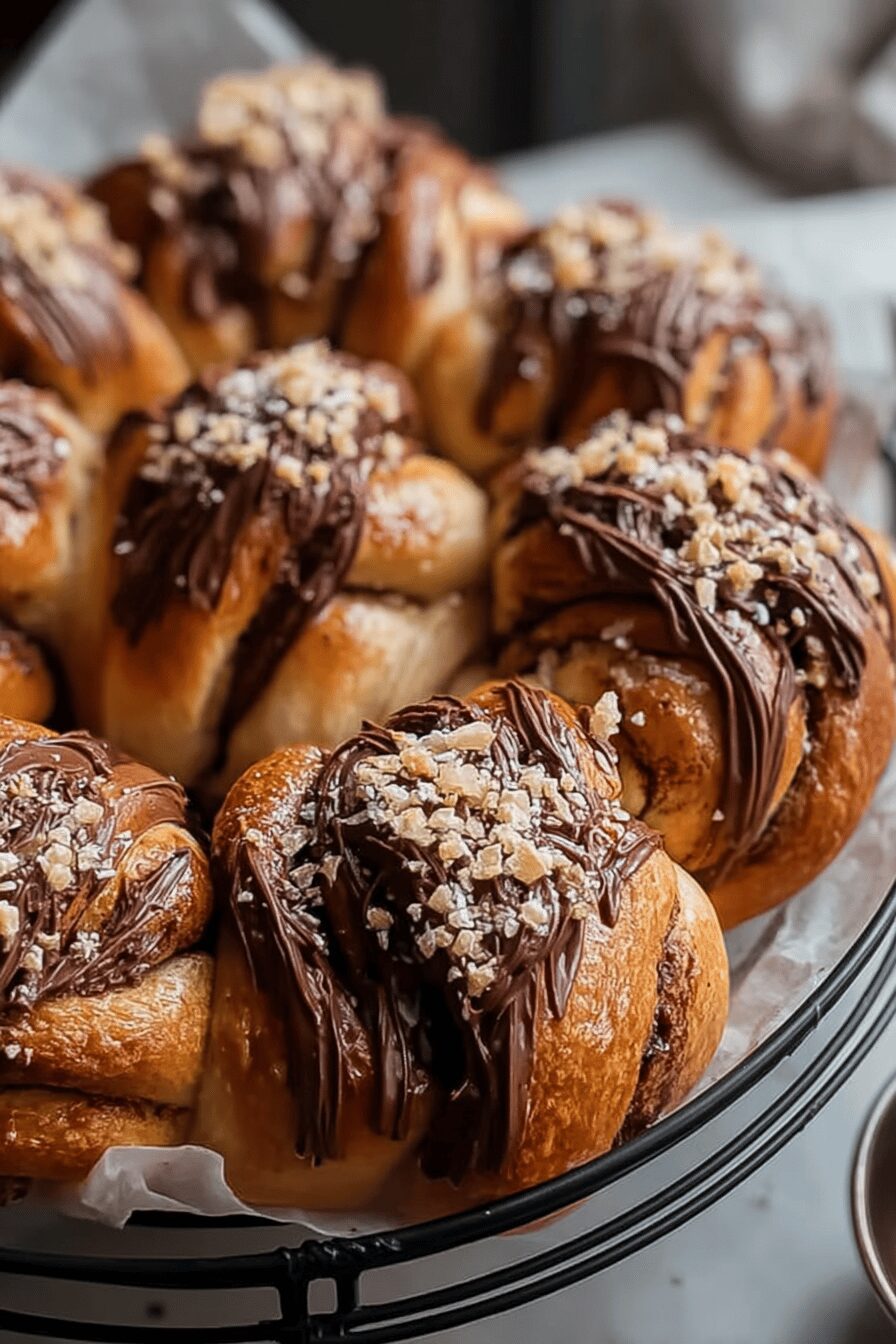 Nutella Babka Buns Recipe With Soft, Swirled Chocolate Layers 6 Nutella Babka Buns