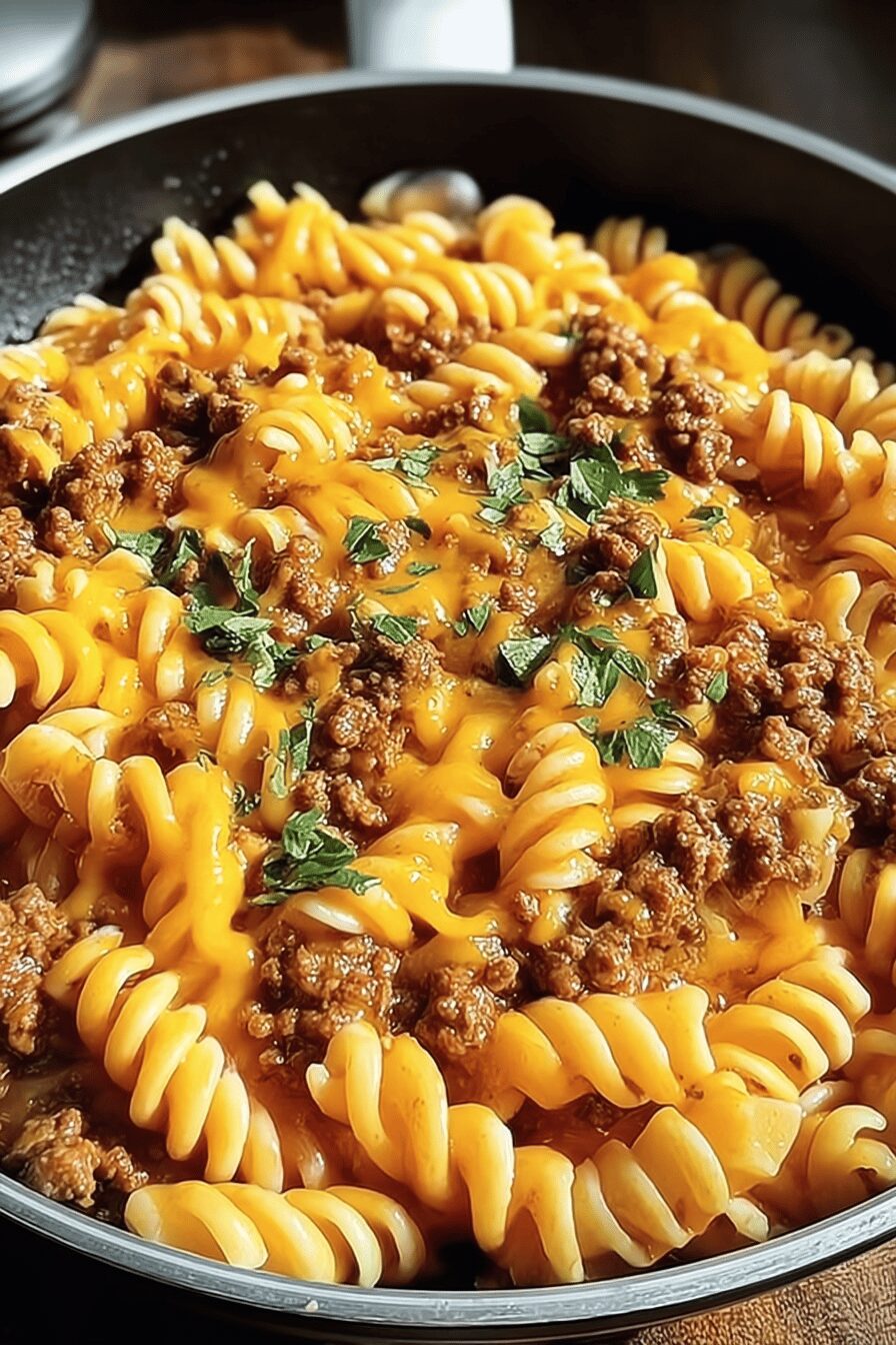 One Pot Cheeseburger Pasta