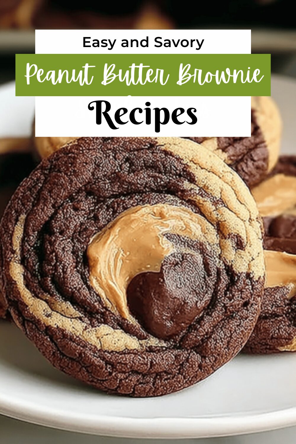 Peanut Butter Brownie Swirl Cookies