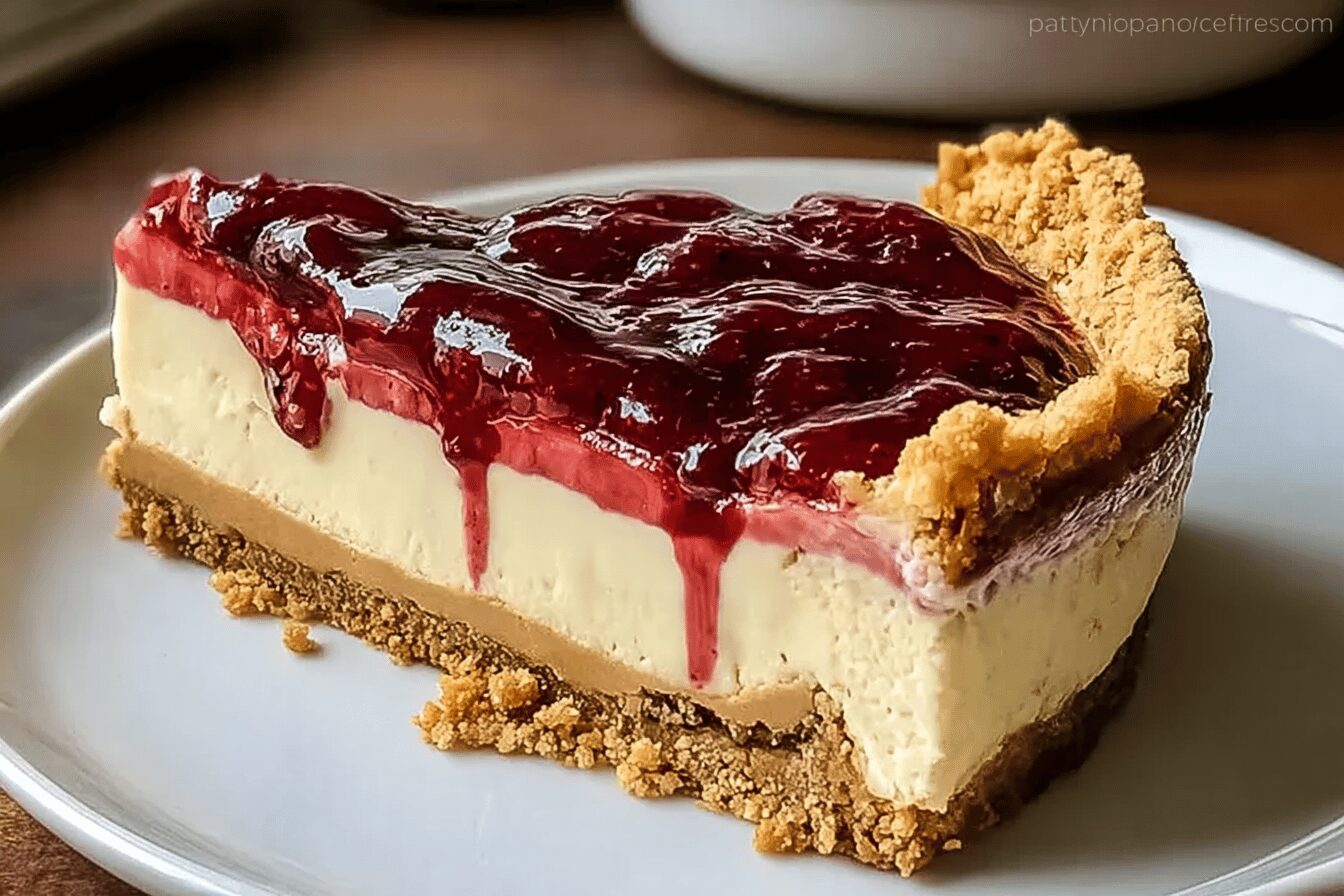 Peanut Butter Jelly Cheesecake