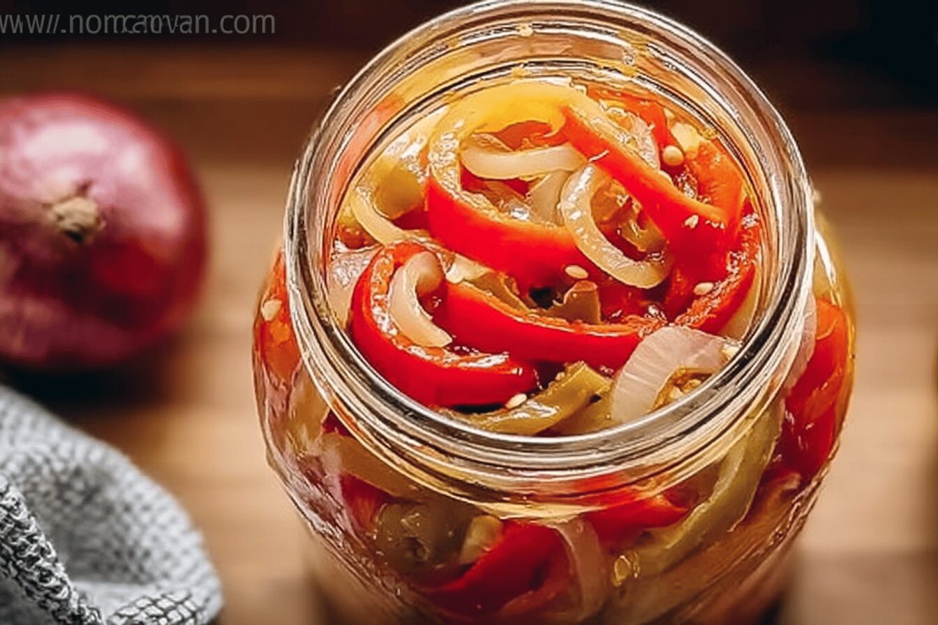 Pickled Sweet Peppers Onions