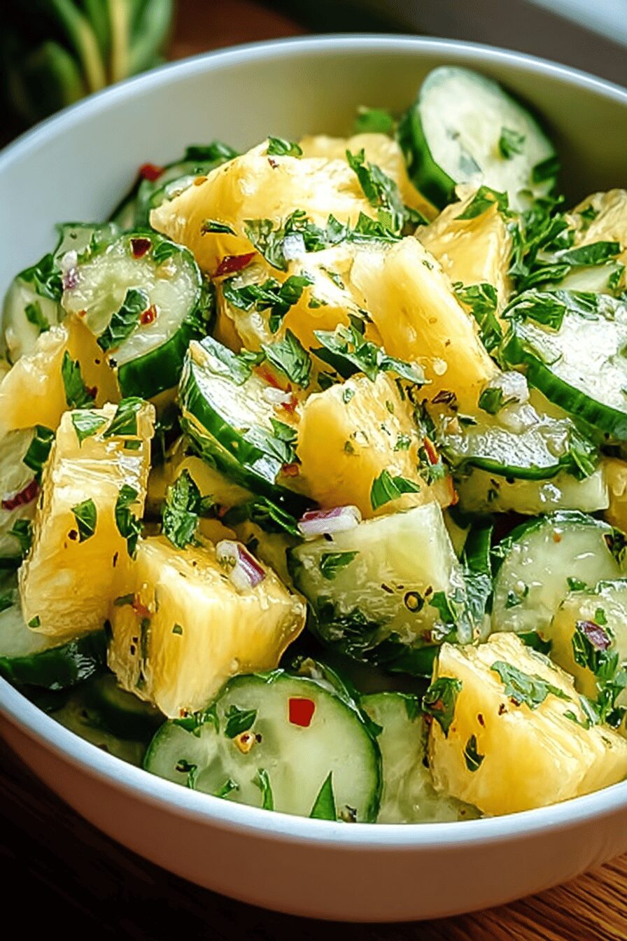 Pineapple Cucumber Salad