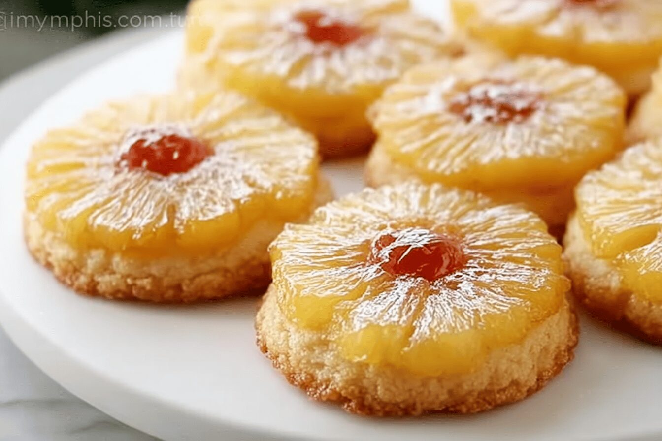 Pineapple Upside Down Cookies