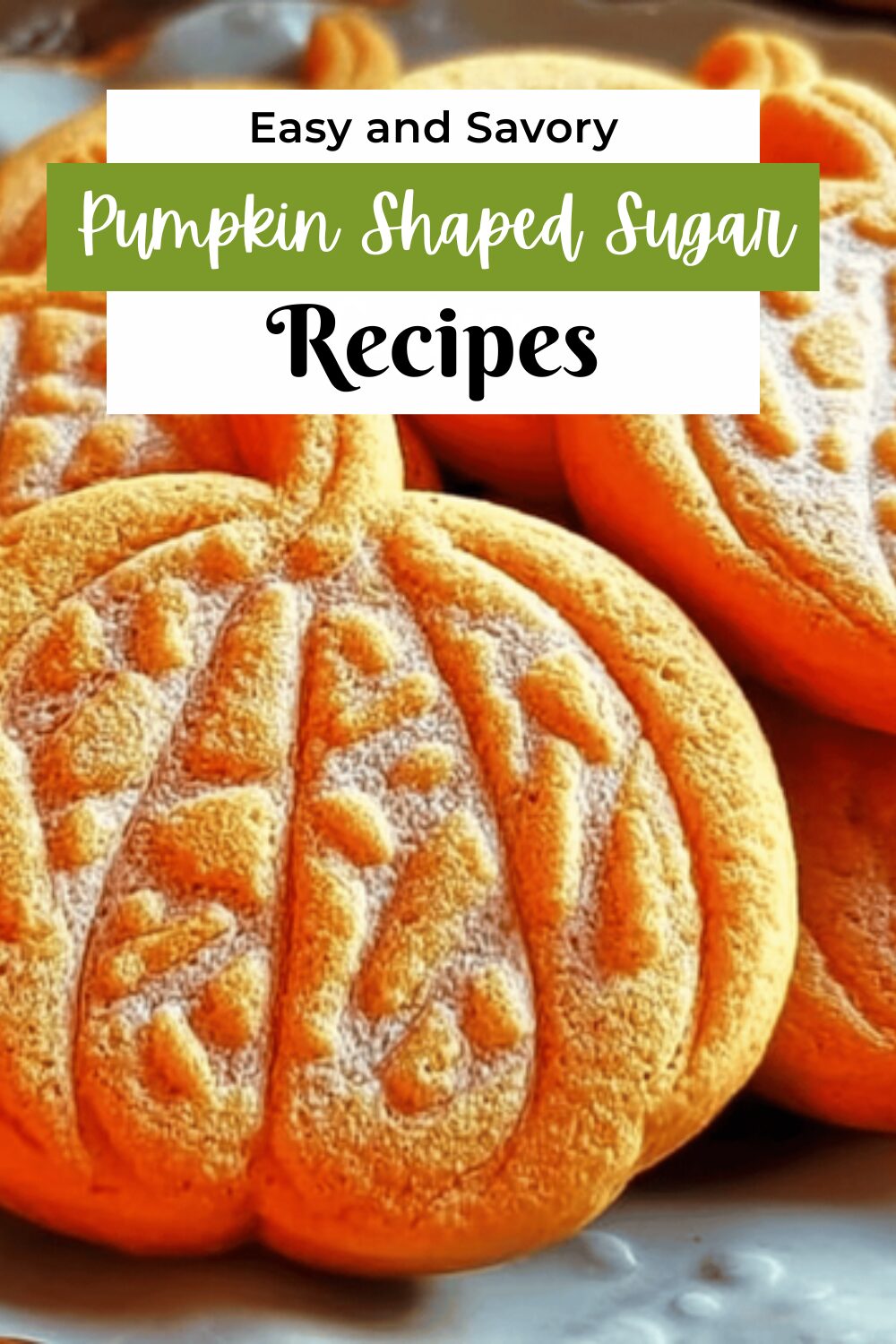 Pumpkin Shaped Sugar Cookies