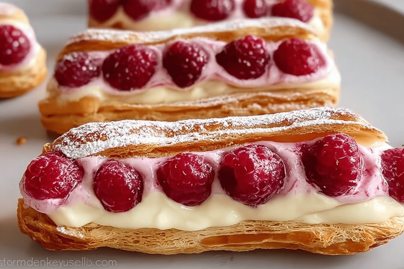Raspberry And Cream Éclairs Recipe With Fresh, Light Filling 6 Raspberry Cream Eclairs