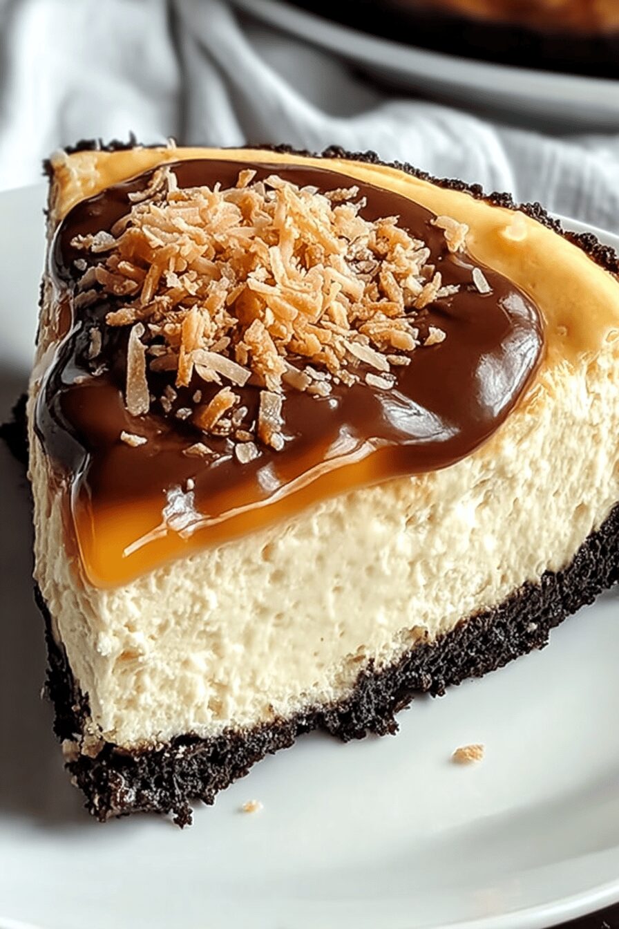 Samoa Cheesecake