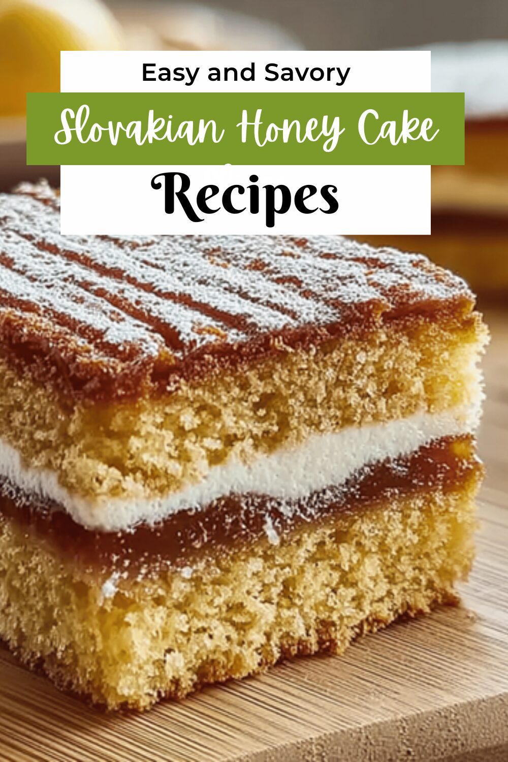 Slovakian Honey Cake Slices