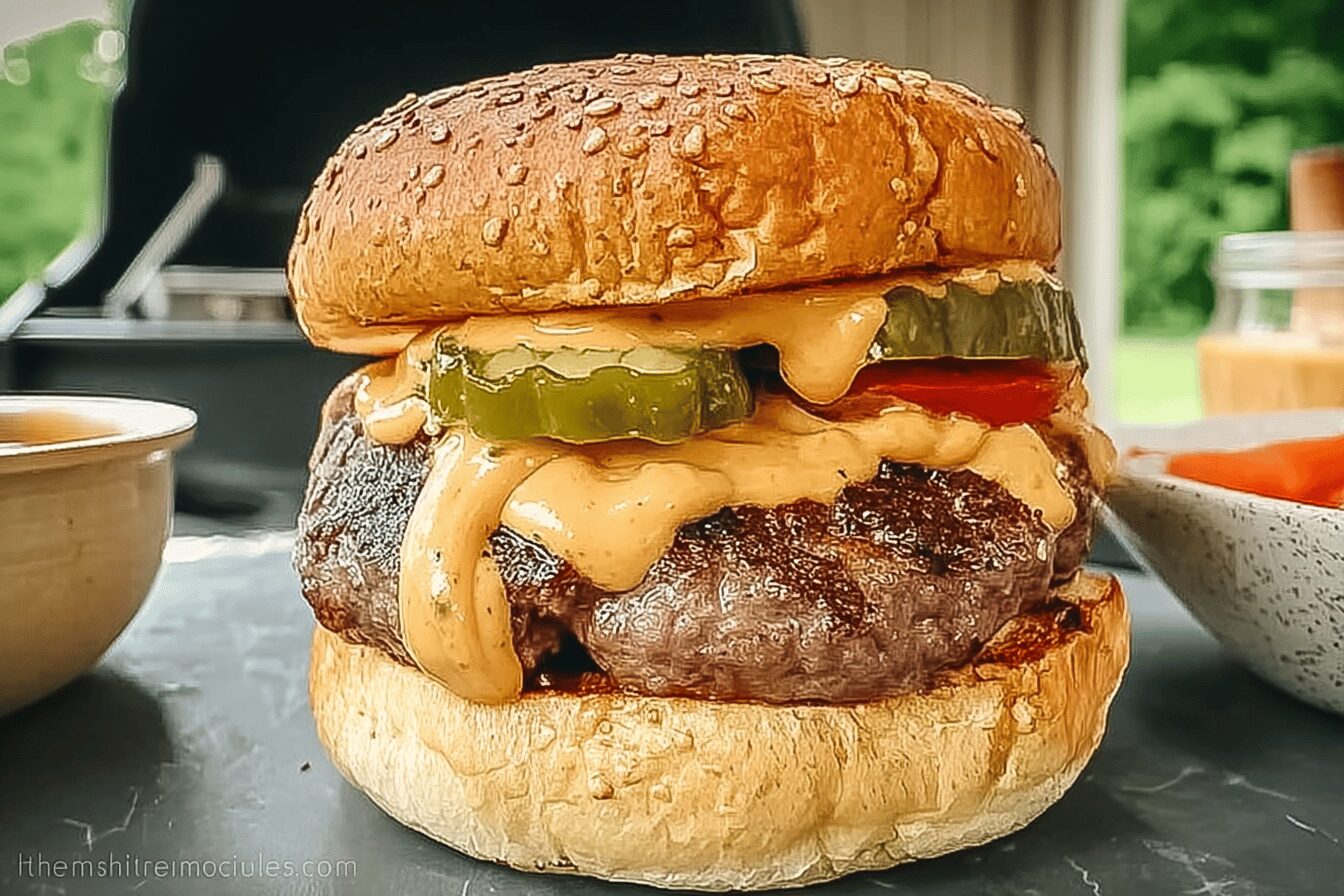 Smoked Cajun Burgers