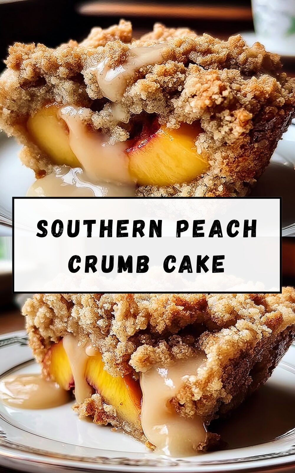 Southern Peach Crumb Cake