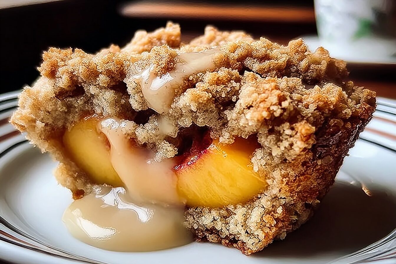 Southern Peach Crumb Cake