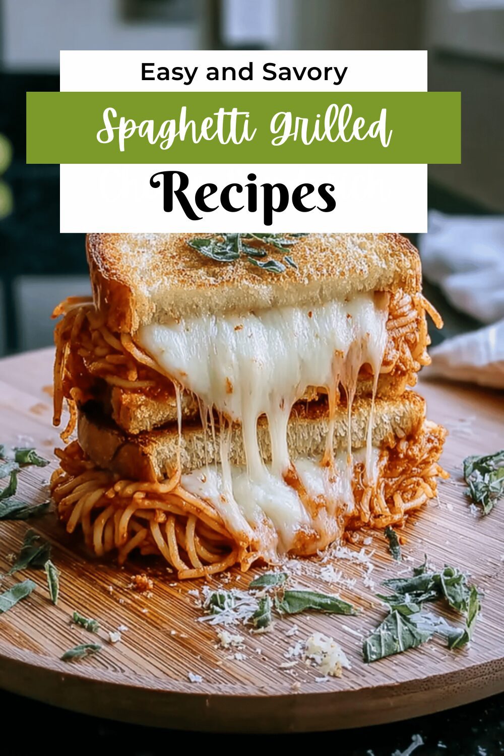 Spaghetti Grilled Cheese Sandwich