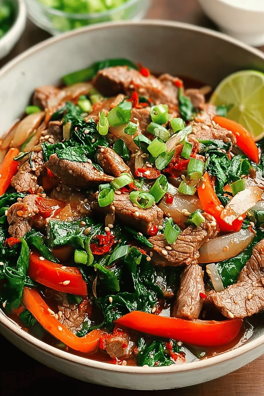 Stir Fried Spicy Beef With Savory Mongolian Flavors 6 Spicy Beef Stir Fry
