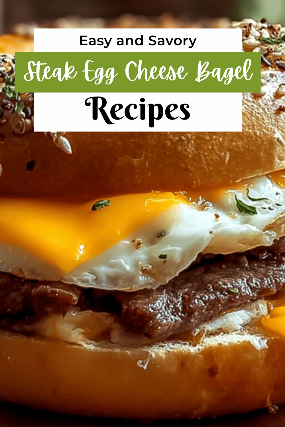 Steak Egg Cheese Bagel