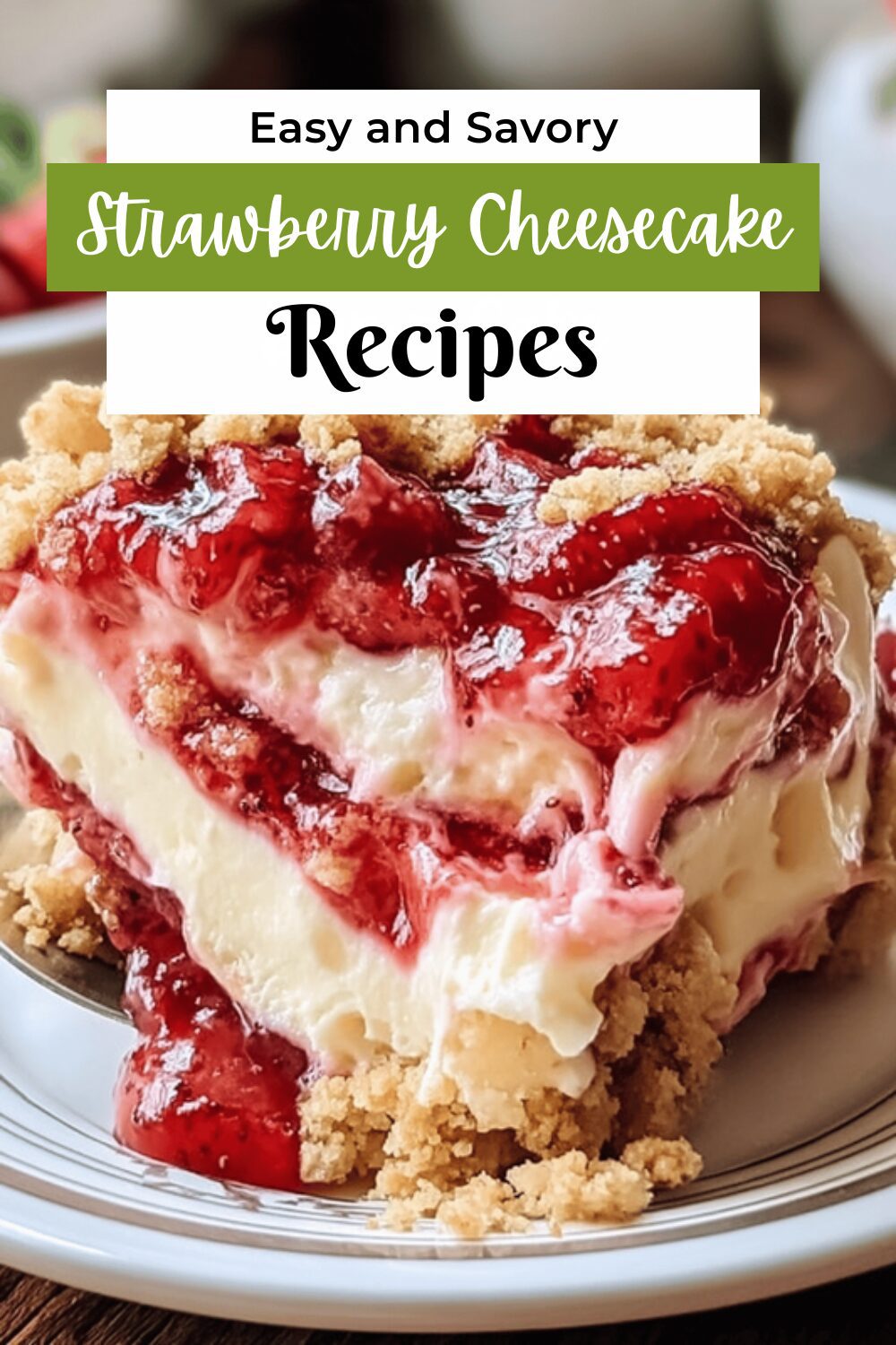 Strawberry Cheesecake Dump Cake