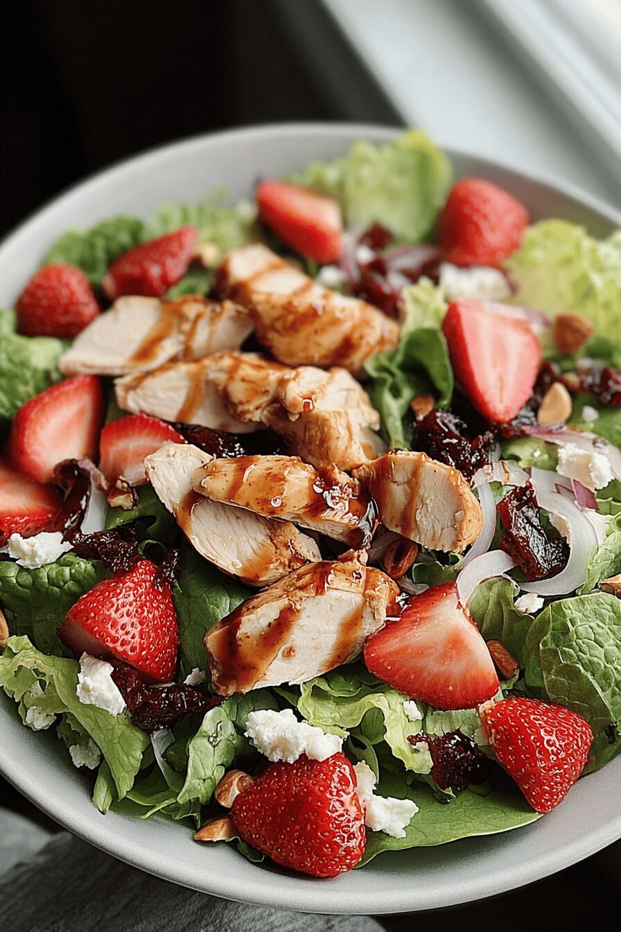 Strawberry Chicken Salad With Tangy Balsamic Dressing Recipe 6 Strawberry Chicken Salad Dressing
