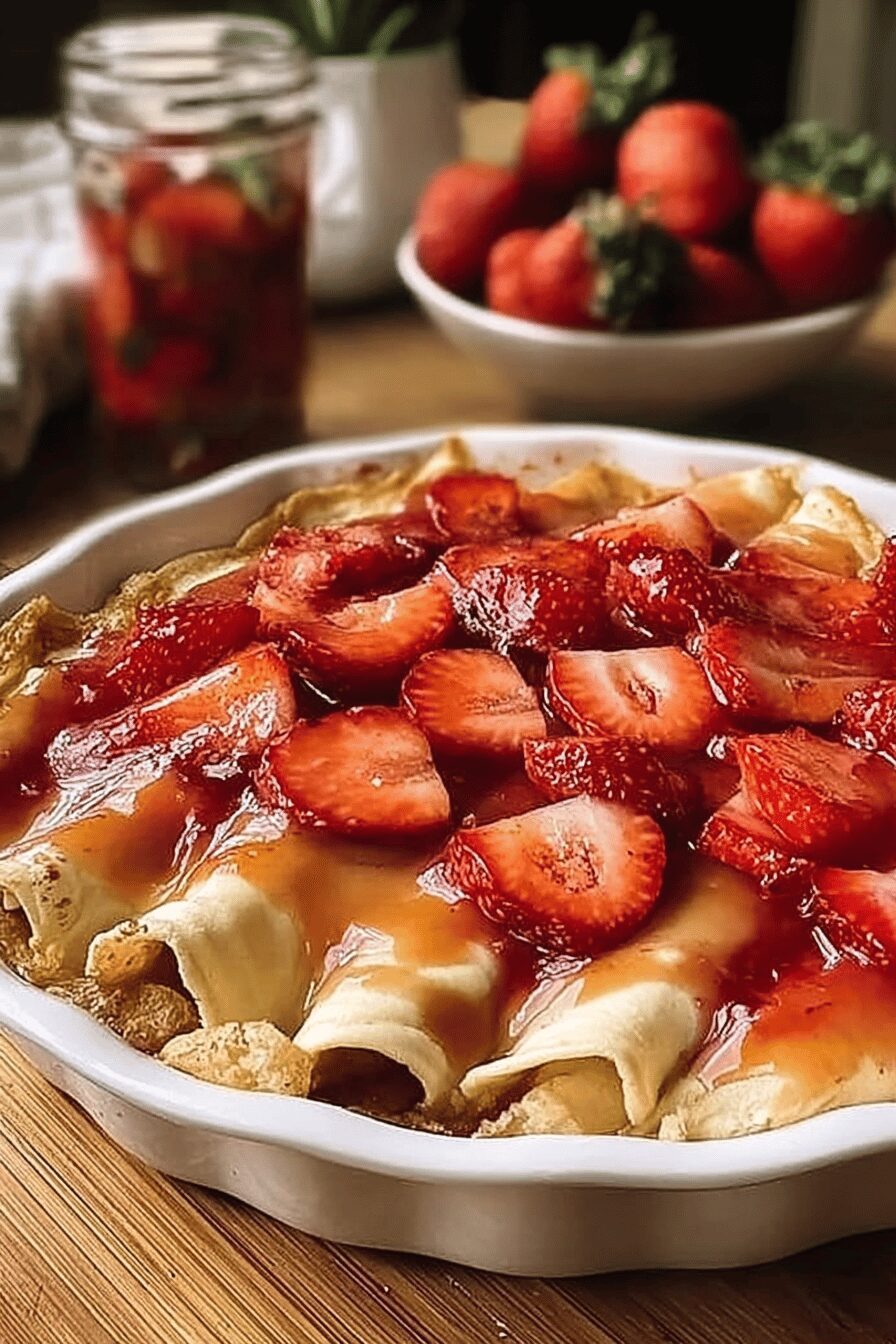 Strawberry Pie Enchiladas
