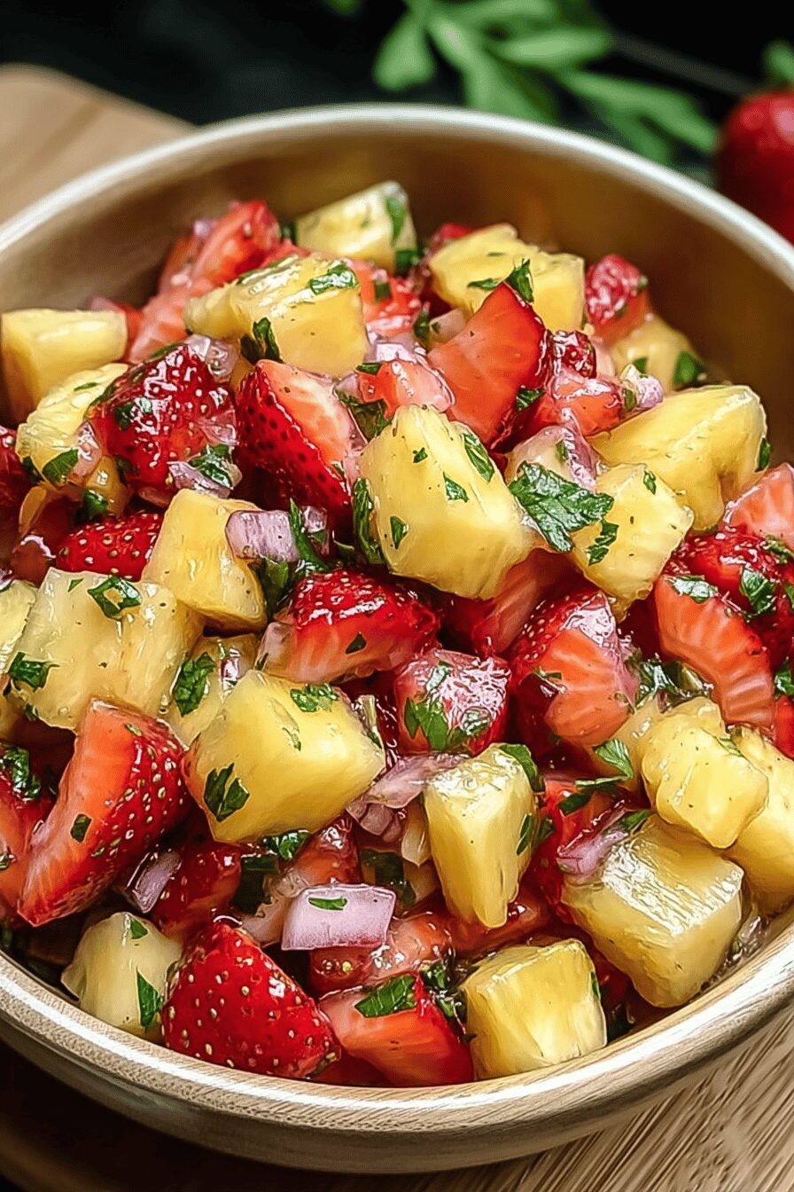Strawberry Pineapple Fruit Salsa
