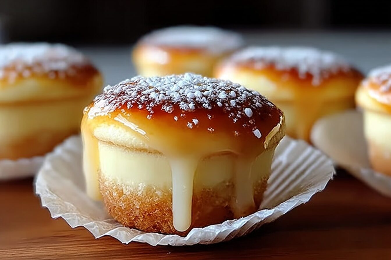 Vanilla Bean Creme Brulee Cheesecake Cupcakes