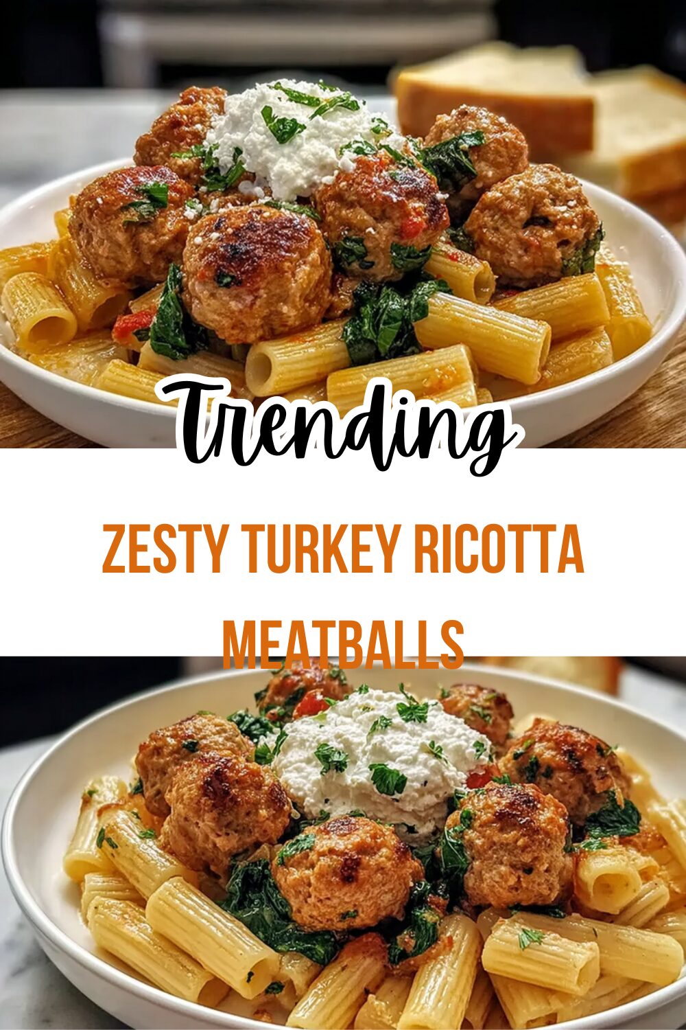 Zesty Turkey Ricotta Meatballs
