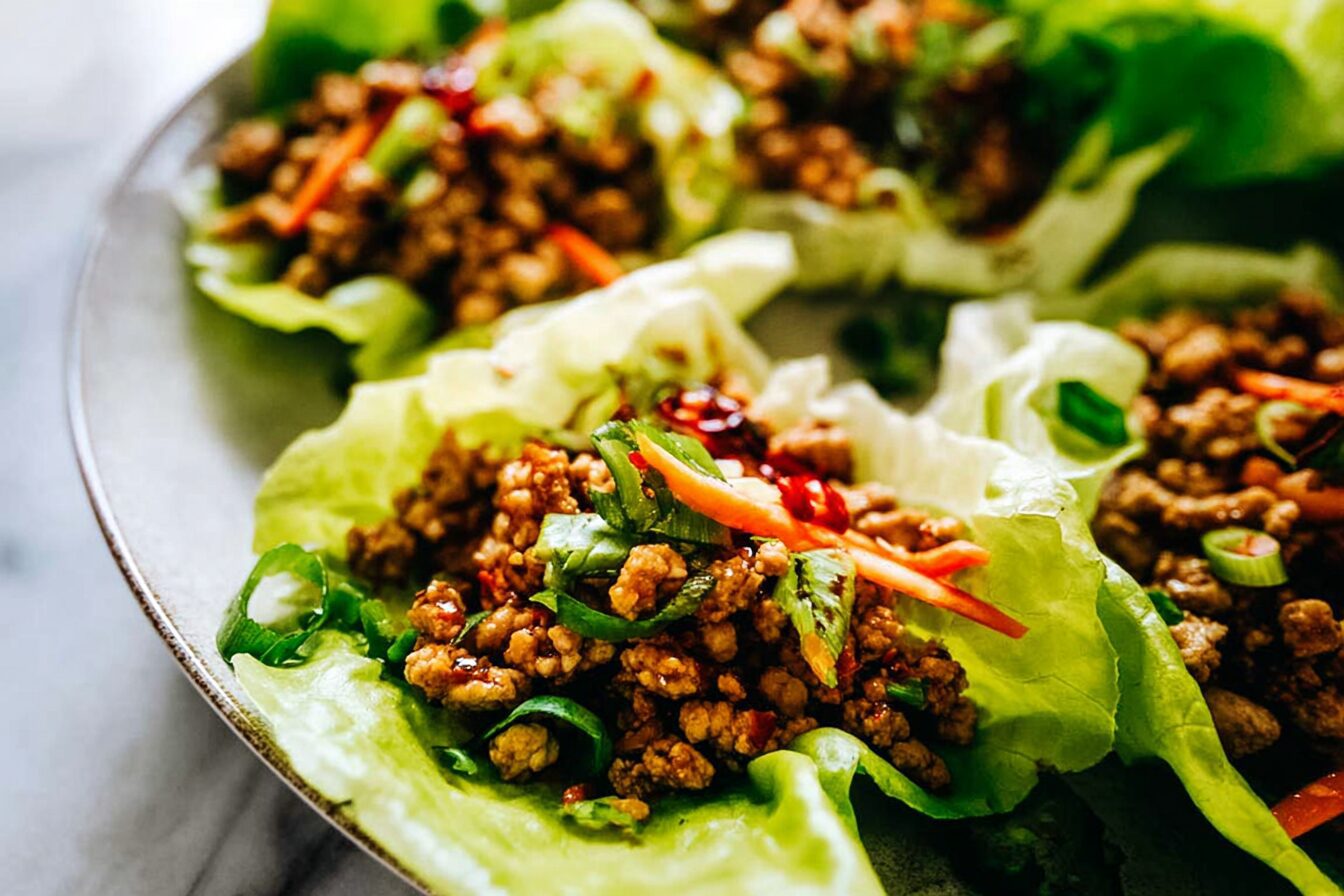 Asian Turkey Lettuce Wraps: Quick And Healthy Recipe 6 Asian Turkey Lettuce Wraps