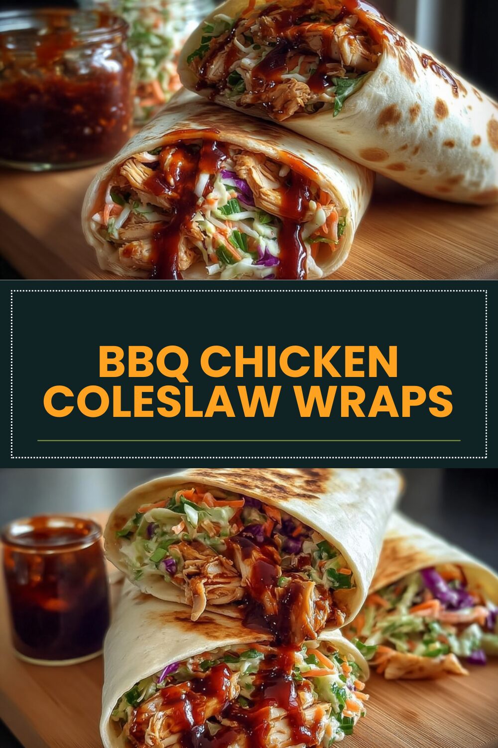 Bbq Chicken Coleslaw Wraps