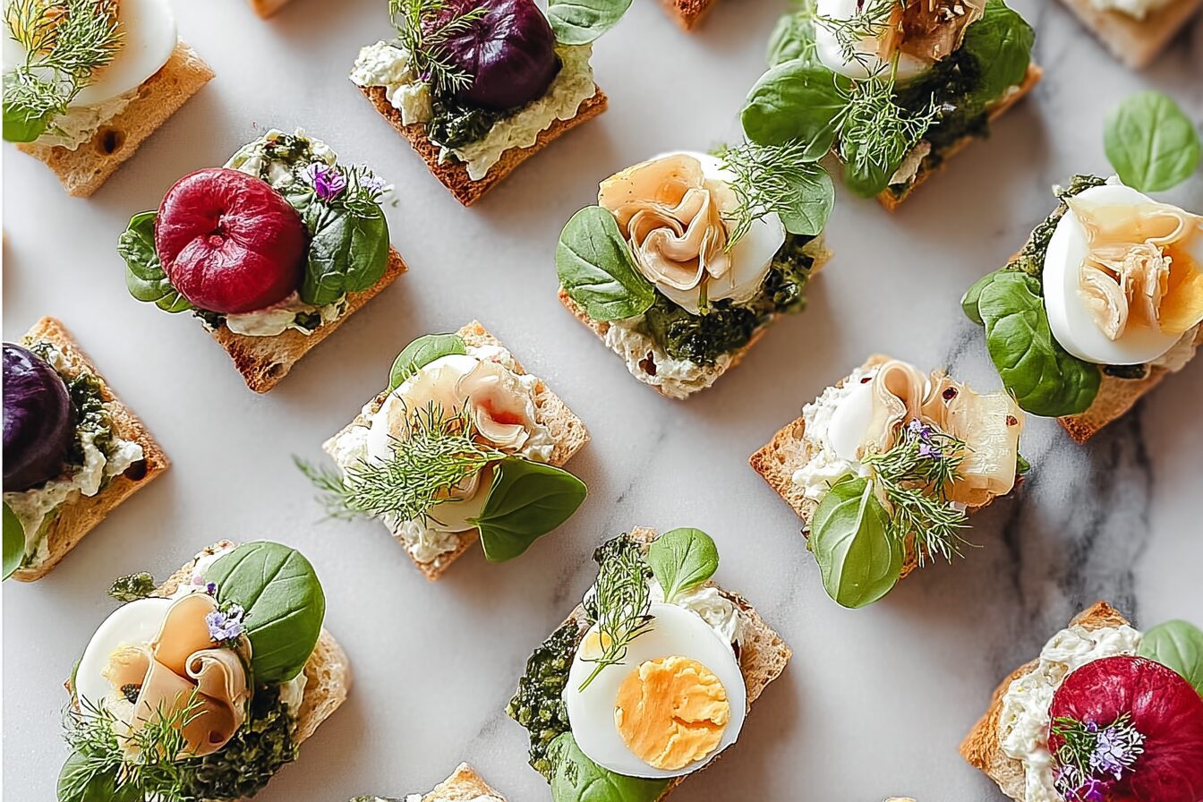 Beautiful Spring Canapes