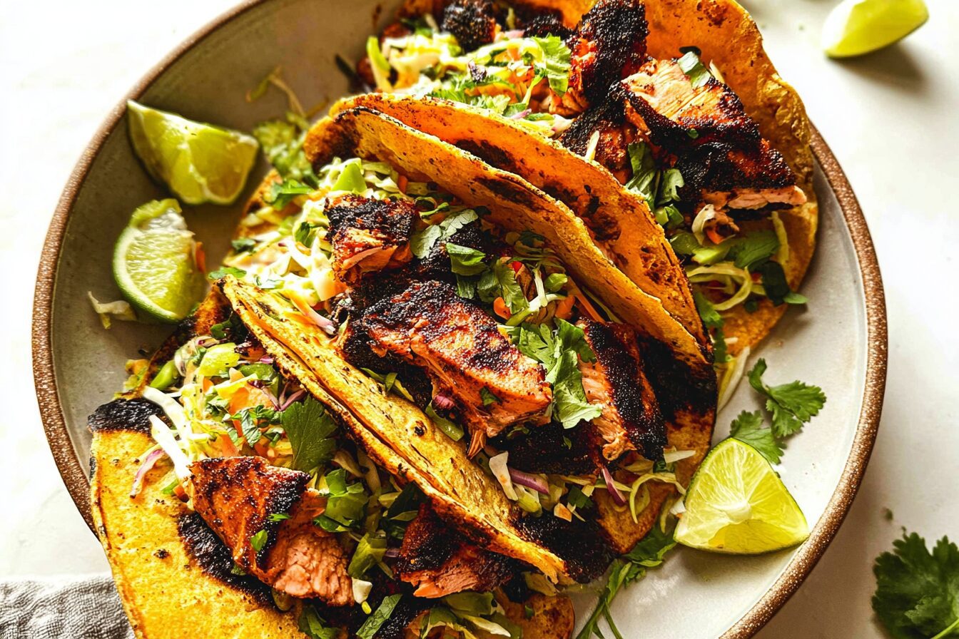 Blackened Salmon Tacos With Fresh And Spicy Flavors 6 Blackened Salmon Tacos