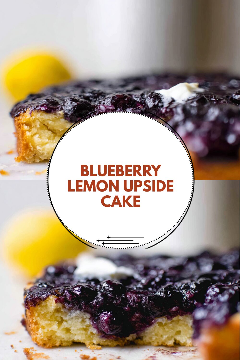Blueberry Lemon Upside Cake