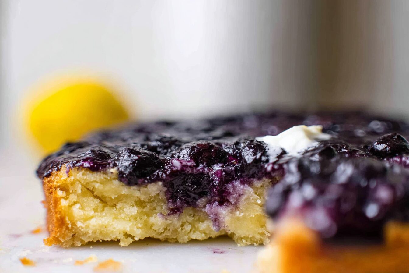 Blueberry Lemon Upside Cake