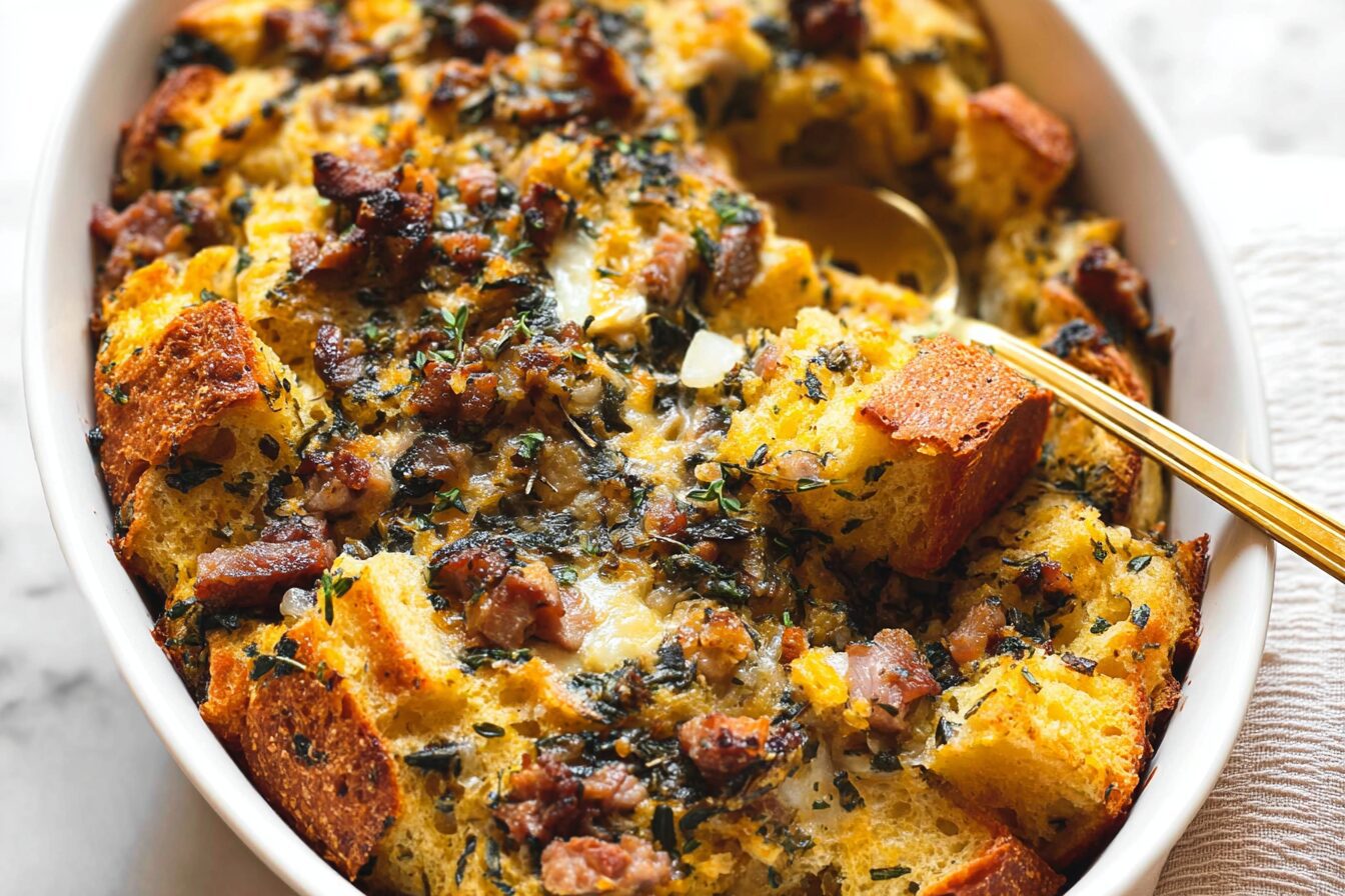 Fluffy Strata Recipe For A Simple Overnight Breakfast Casserole 6 Breakfast Strata