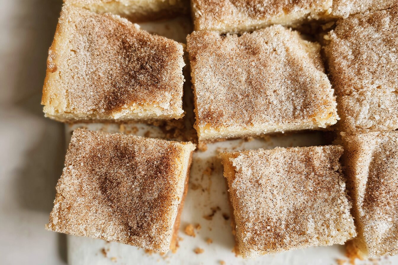 Brown Butter Cinnamon Blondies With Snickerdoodle Twist 6 Brown Butter Snickerdoodle Blondies