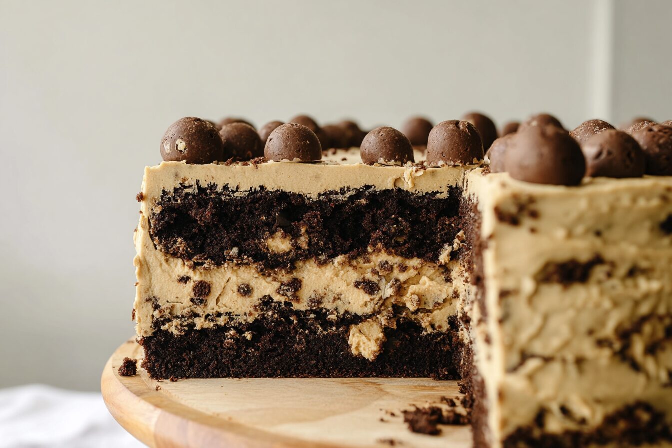 Chocolate Cookie Dough Cake