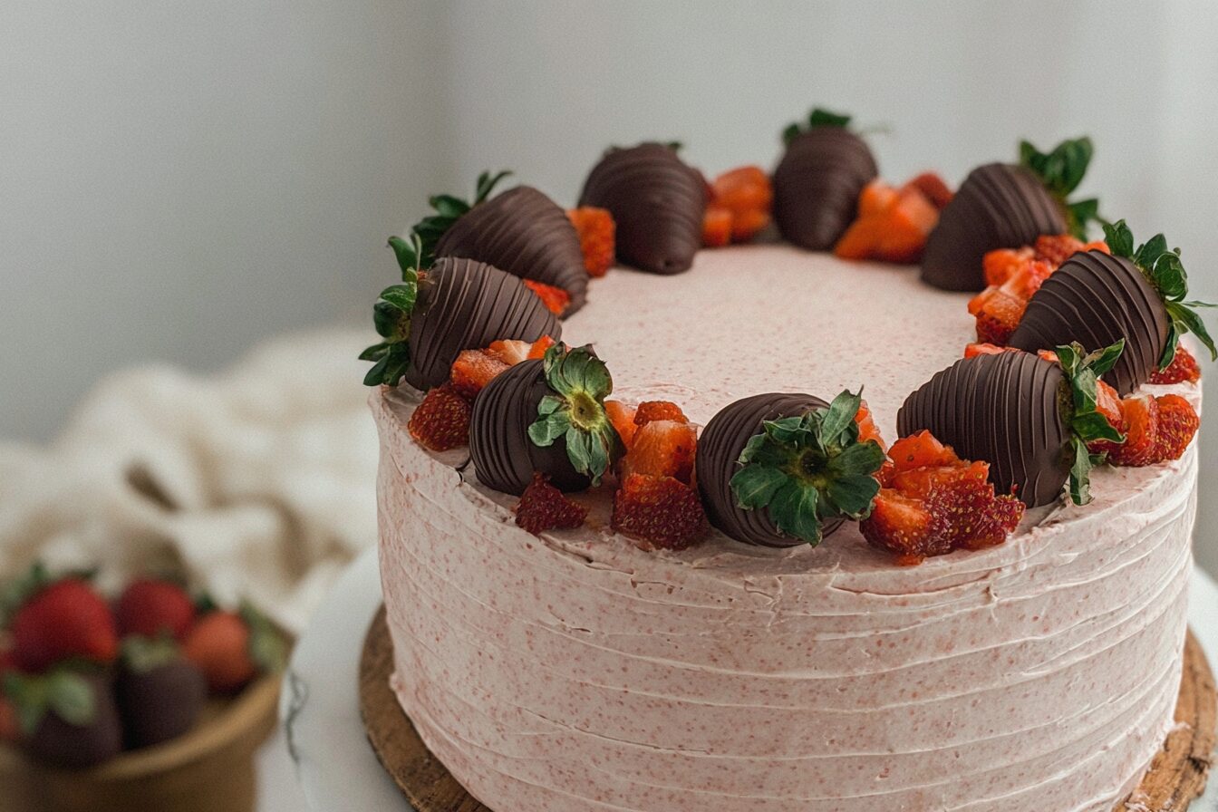 Chocolate Strawberry Cake: Simple Steps To Create A Perfect Homemade Treat 6 Chocolate Dipped Strawberry Cake