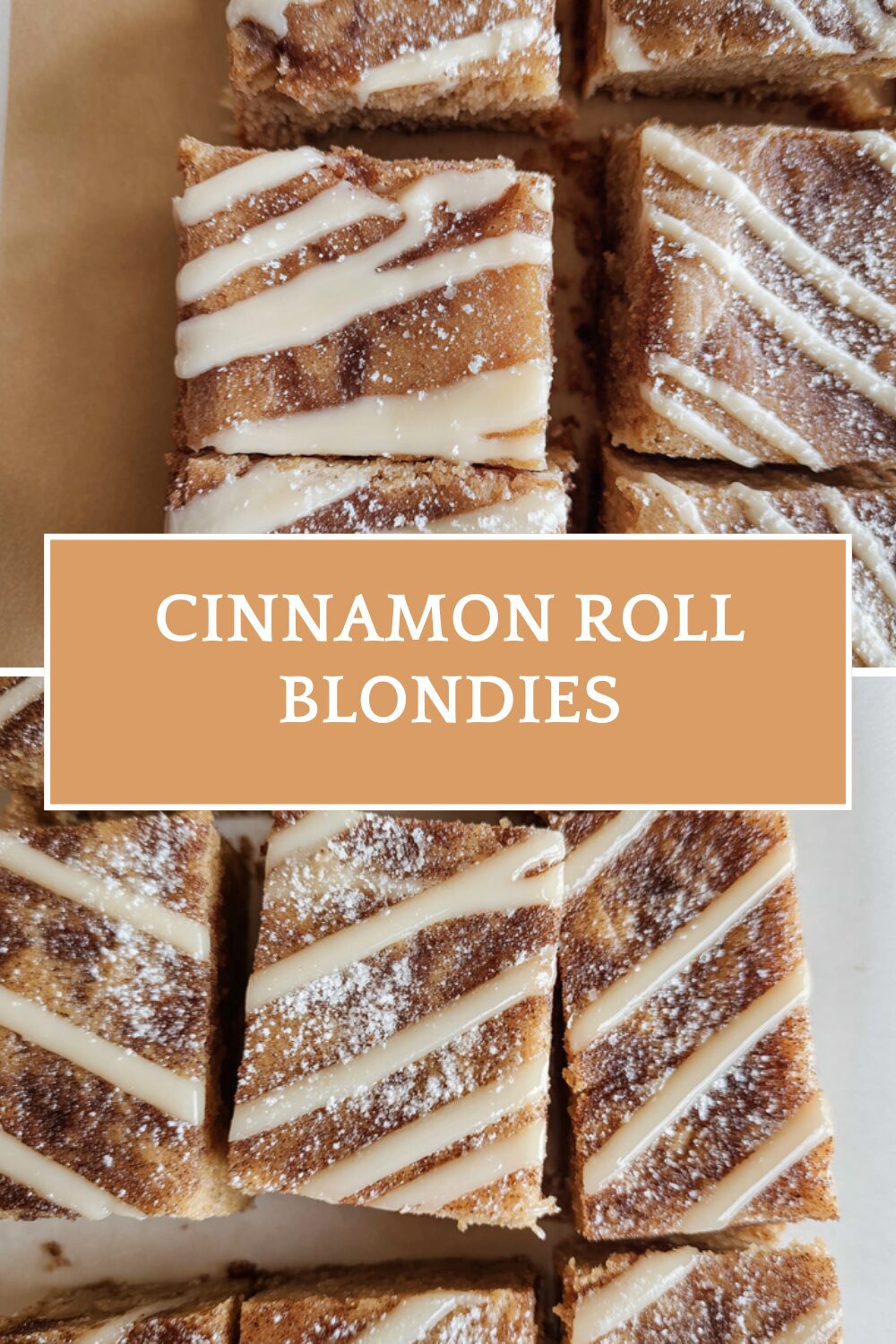 Cinnamon Roll Blondies