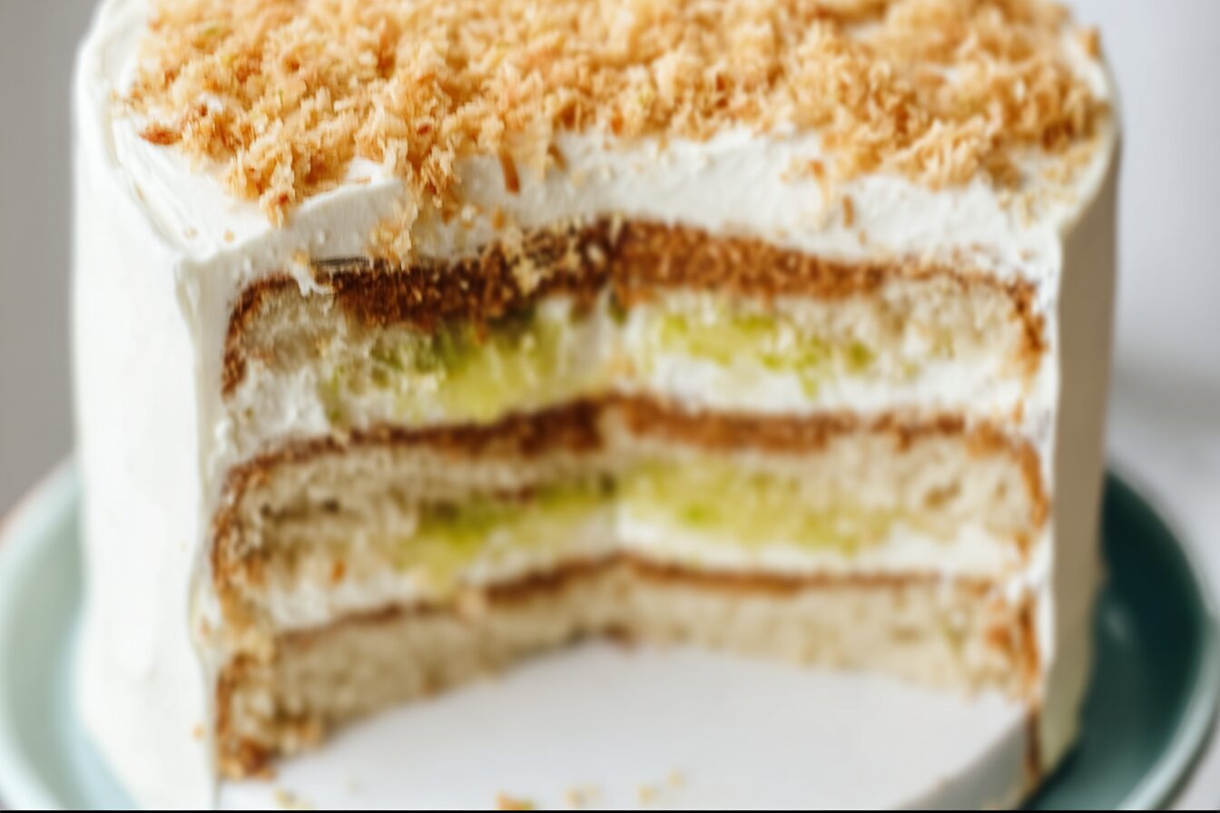 Coconut Key Lime Pie Cake