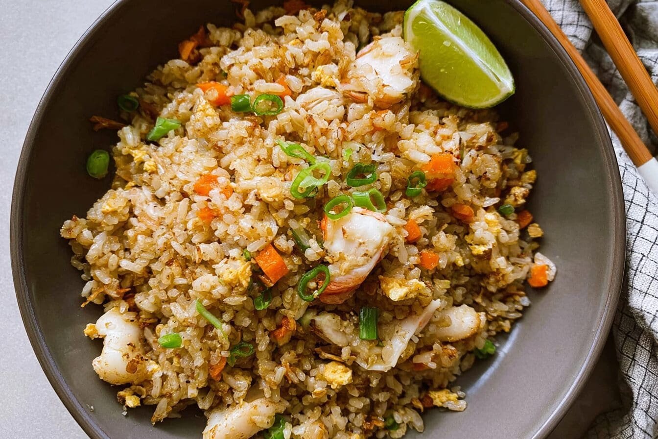 Alige Rice Crab Fried Rice Recipe With Fresh Seafood And Fluffy Rice